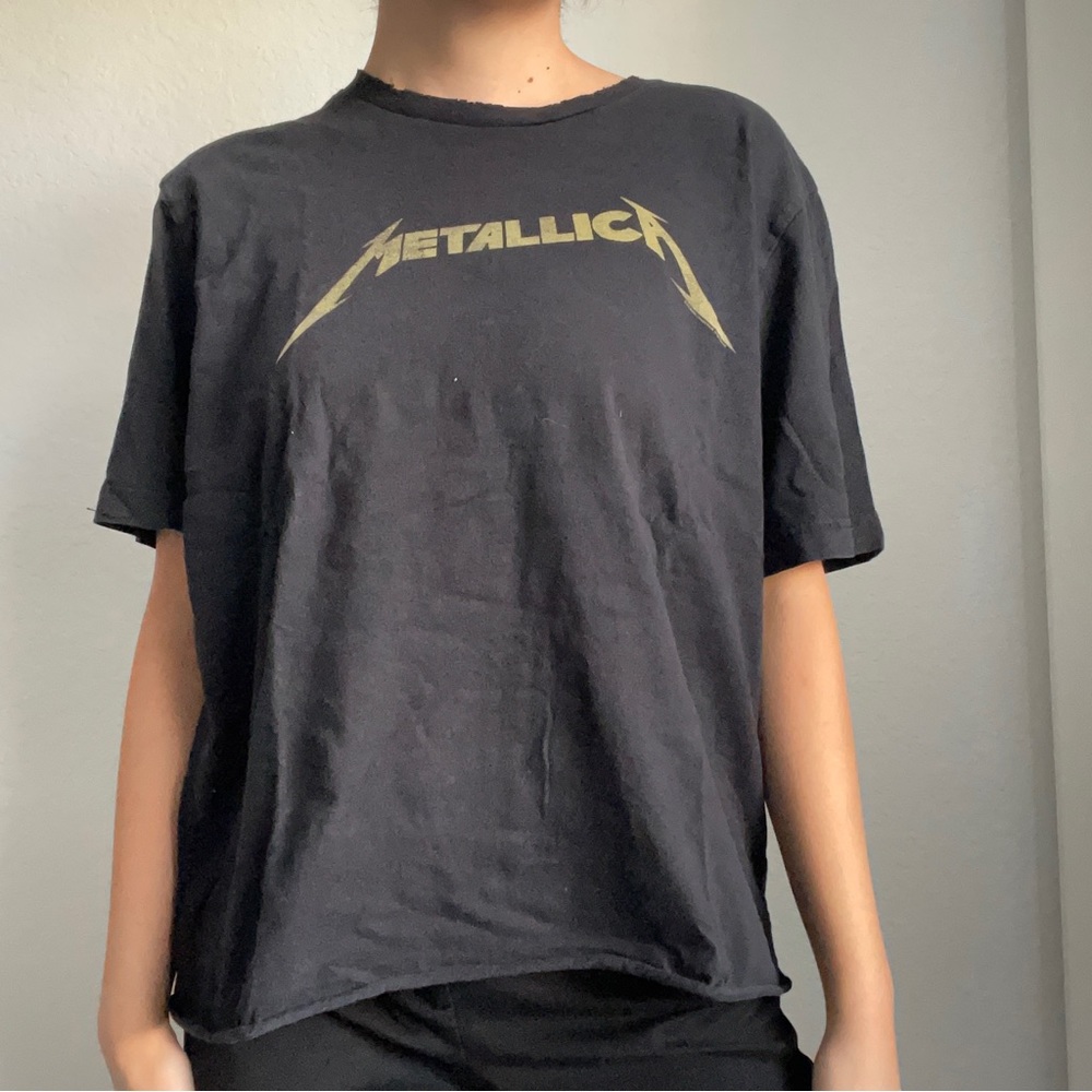 Oversized Black Metallica T-shirt